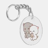 Peach Lieben Goma von Paaren Emotion Schlüsselanhänger (Vorderseite links)