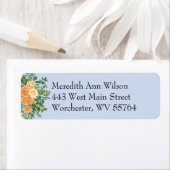 Peach Light Blue Wedding Rose Blues (Insitu)