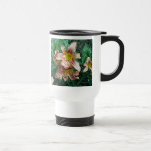 Peach Lily Travel Mug Reisebecher
