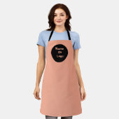 Peach-Logo personalisieren Schürze (Getragen)
