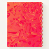 Peach Low Poly Bullet Journal / Lined Notebook Notizblock (Rückseite)
