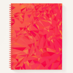 Peach Low Poly Bullet Journal / Lined Notebook Notizblock
