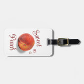 Peach Luggage Tag Gepäckanhänger (Vorderseite horizontal)