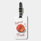 Peach Luggage Tag Gepäckanhänger (Vorderseite vertikal)