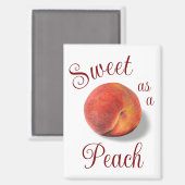 Peach Magnet (Vorderseite/Rückseite)