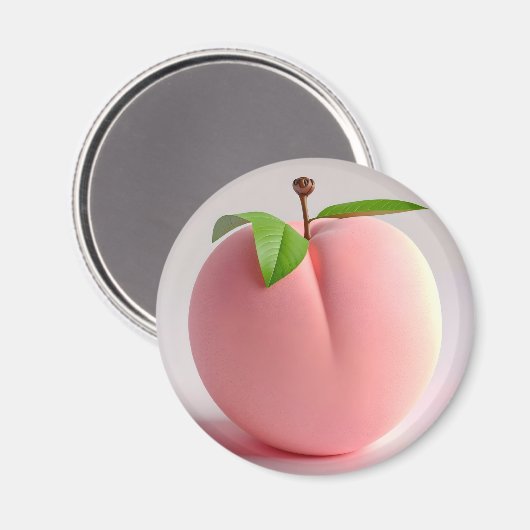 Peach Magnet (Vorderseite/Rückseite)