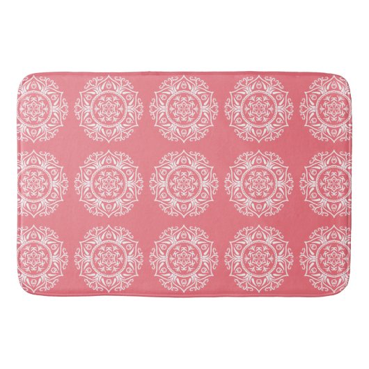 Peach Mandala Badematte (Vorderseite)