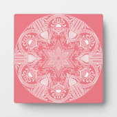 Peach Mandala Fotoplatte (Vorderseite)