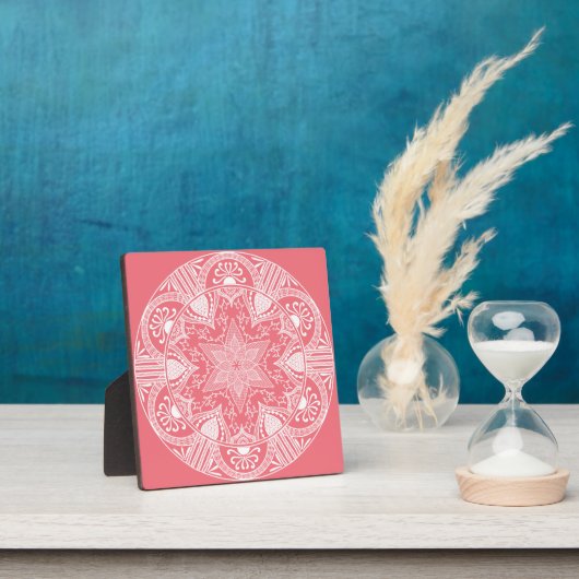Peach Mandala Fotoplatte (InSitu)