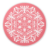 Peach Mandala Keramikknauf (Vorderseite)