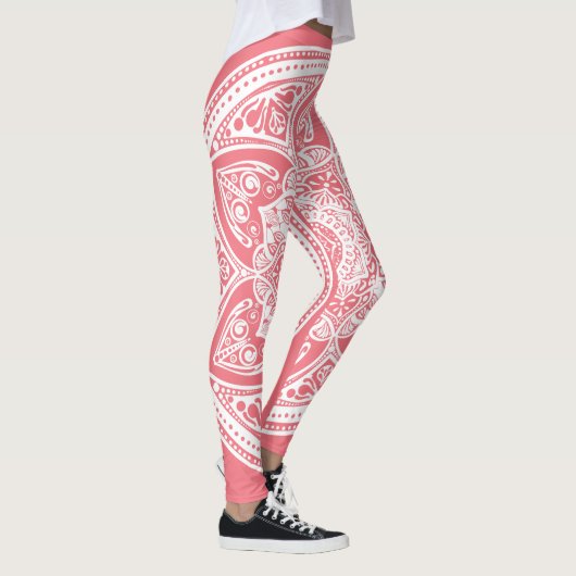 Peach Mandala Leggings (Rechts)