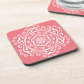 Peach Mandala Untersetzer (Linke Seite)