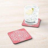 Peach Mandala Untersetzer (Rechte Seite)