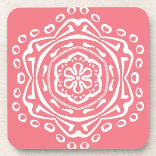 Peach Mandala Untersetzer