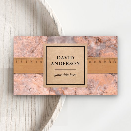 Peach Marbella Granite Splashback Küche Countertop Visitenkarte