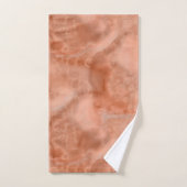 Peach Marble abstrakt Badhandtuch Set (Handtuch)