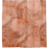 Peach Marble abstrakt Duschvorhang (Vorderseite)