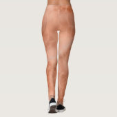 Peach Marble Abstrakt Leggings (Rückseite)