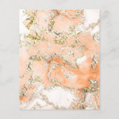 Peach Marble Design Flyer (Hinten)