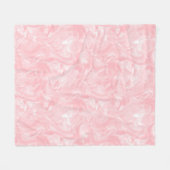Peach Marble Medium Blanket Fleecedecke (Vorderseite (Horizontal))