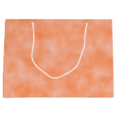 Peach Marbleized Große Geschenktüte (Vorderseite)