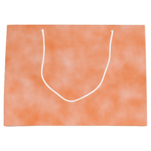 Peach Marbleized Große Geschenktüte (Vorderseite)