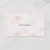 Peach Marmor Abstrakt zeitgenössische Visitenkarte (Rückseite)