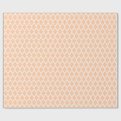 Peach marokkanisches Quatrefolienmuster #4 Geschenkpapier (Flach)