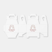 Peach marron glitter rainbow teacher appreciation  geschenkschachtel (Ungefaltet)