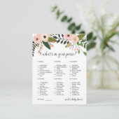 Peach Meadow Baby oder Brautparty Purgame (Stehend Vorderseite)