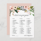 Peach Meadow Baby oder Brautparty Purgame (Vorne/Hinten)