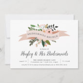 Peach Meadow | Bridesmaids Einladung (Vorderseite)