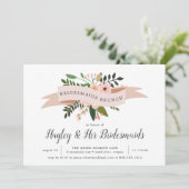 Peach Meadow | Bridesmaids Einladung (Stehend Vorderseite)