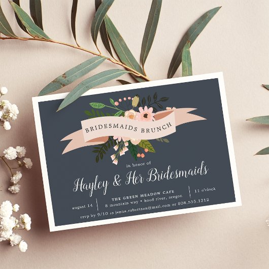 Peach Meadow | Bridesmaids Einladung