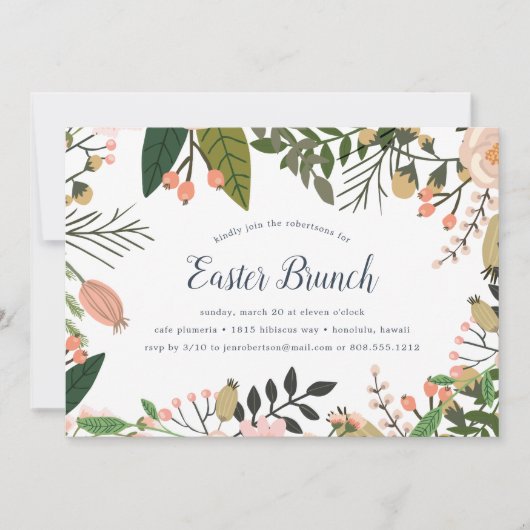 Peach Meadow | Einladung zu Ostern (Vorderseite)