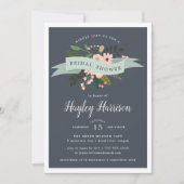 Peach Meadow | Einladung zur Brautdusche (Vorderseite)