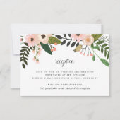 Peach Meadow Empfang Card Einladung (Vorderseite)