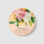 Peach Meadow Floral Brautparty Magnet<br><div class="desc">Schönes Blumendesign mit einem wunderschönen Bouquet aus Pfirsich,  Rosa,  Gelb und Weiß-Blume Set auf einem hellpfirsichfarbenen Hintergrund. Dreh unser Design vorbei,  um einen koordinierenden Blumenbacken für eine besondere Touch zu sehen.</div>