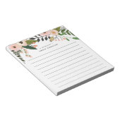Peach Meadow | Personalisiert Linde Notizblock (angewinkelt)