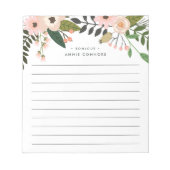 Peach Meadow | Personalisiert Linde Notizblock (Vorderseite)