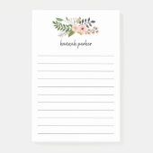 Peach Meadow| Personalisiert Linde Post-it Klebezettel (Vorderseite)