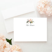 Peach Meadow Personalisiert Stationery Flat Card Mitteilungskarte