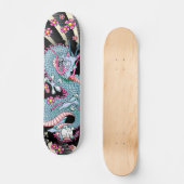 Peach Melba Dragon Tattoo Skateboard (Vorderseite)