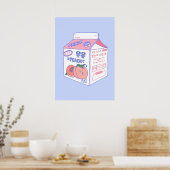 Peach Milk Carton Poster (Küche)