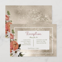 Peach Mimosa Blooms Floral Gold Empfang