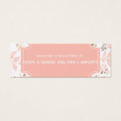 Peach & Mini Brautparty Registrierungskarte einfüg (Vorderseite)