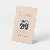 Peach Minimal Elegant Salon Social Media Sockelschild (Vorderseite)