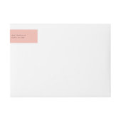 Peach Minimalist First Names Wrap Around Address  (Vorderseite)