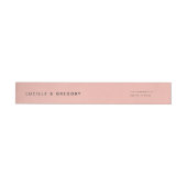 Peach Minimalist First Names Wrap Around Address  (Person)