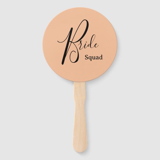Peach Minimalistisch Bride Fächer